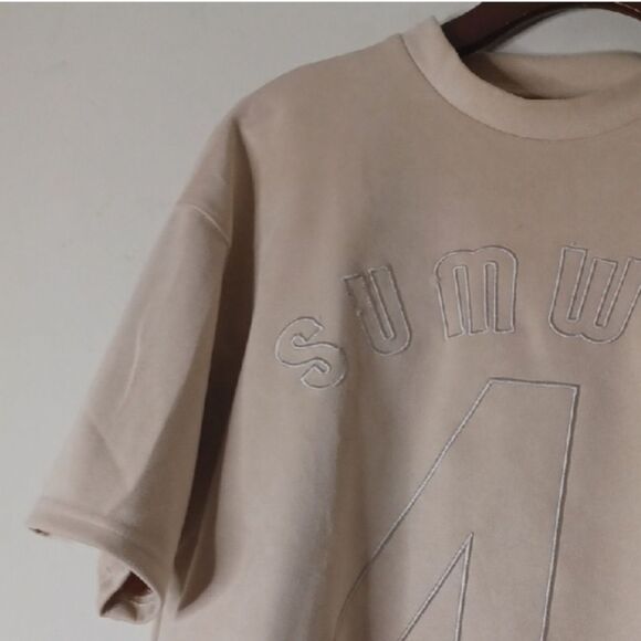 Sumwon Beige Graphic T-Shirt - Picture 5 of 15